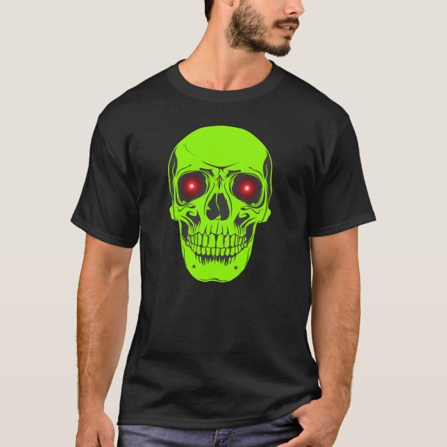 T-shirt Crâne pour Halloween (Devant)