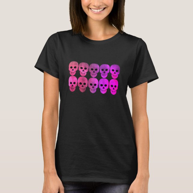T-shirt Crâne punk gothique (Devant)
