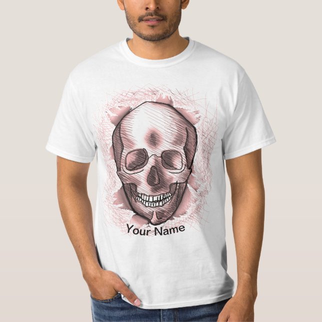 T-shirt crâne Red Ripper (Devant)
