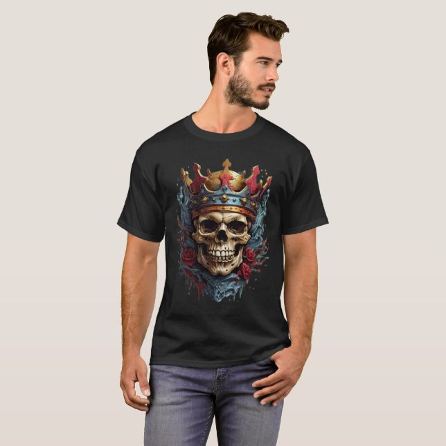 T-shirt crâne roi (Devant entier)