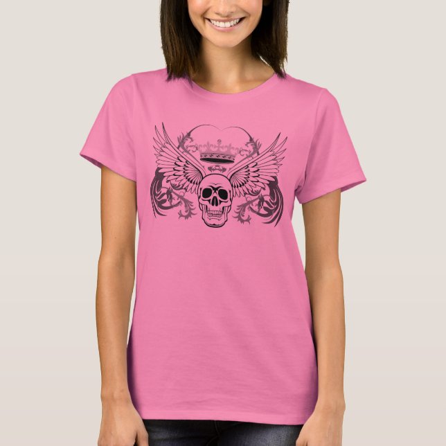 T-shirt crâne roi - dames (Devant)