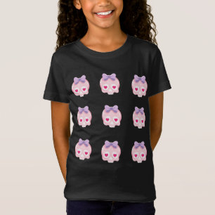 T-Shirt Crâne rose pâle personnalisé Halloween