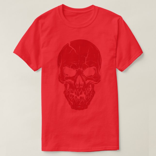 T-shirt Crâne rouge (Design devant)
