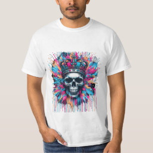 T-shirt "Crâne royal : Chemise d'art urbain de rue Graffit