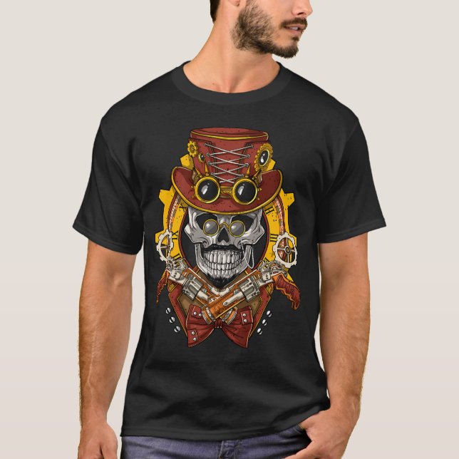T-shirt Crâne Steampunk (Devant)