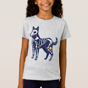 T-Shirt Crâne sucre Calavera Chien II