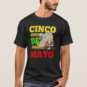 T-shirt Crâne sucre Calavera Mexicaine Fiesta Mexique Cinc