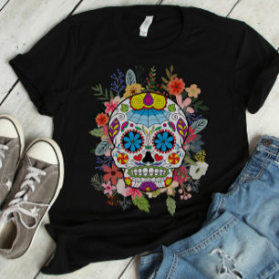 T-shirt Crâne sucre Dia De Los Muertos Jour des Morts