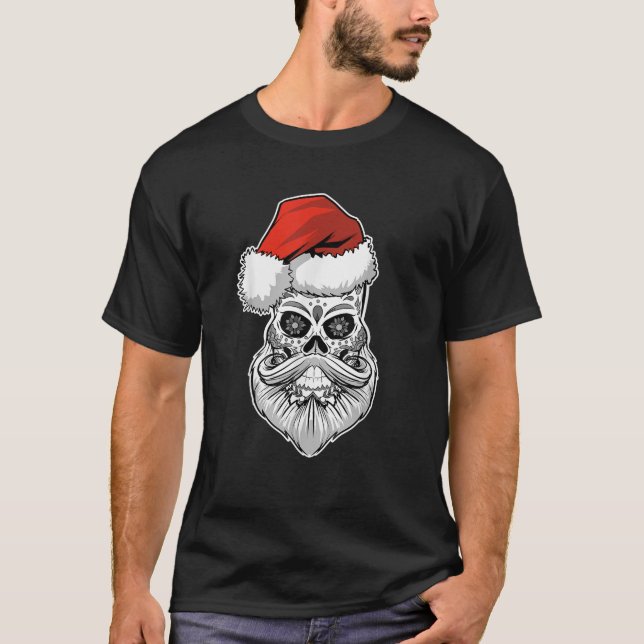 T-shirt Crâne sucre Noël mexicain (Devant)