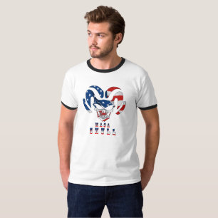 T-shirt Crâne Ultra Maga   Doigt pour hommes