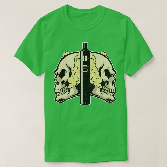 T-shirt Crâne Vapeur du chaser à nuages (Design devant)