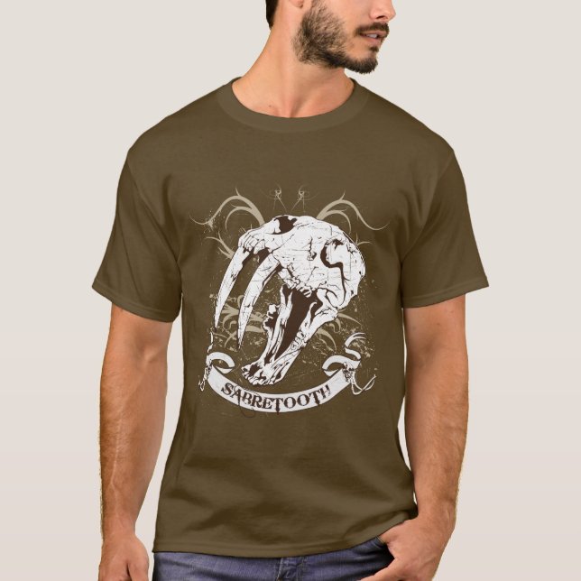 T-shirt Crâne Ver 1 de Sabretooth (Devant)