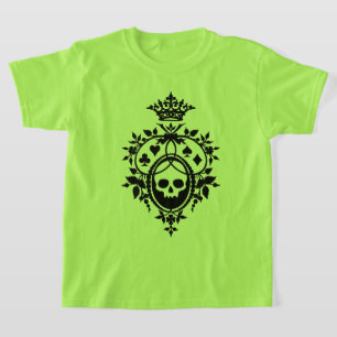 T-shirt Crâne Vert Et Costume Carte Crest