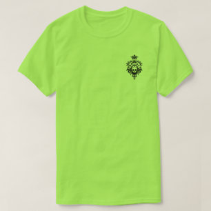 T-shirt Crâne Vert Et Costume Carte Crest