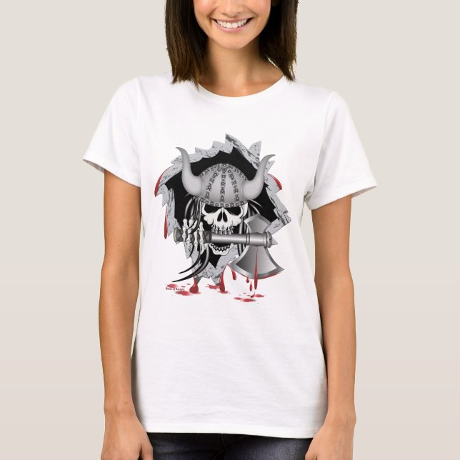 T-shirt Crâne viking (Devant)
