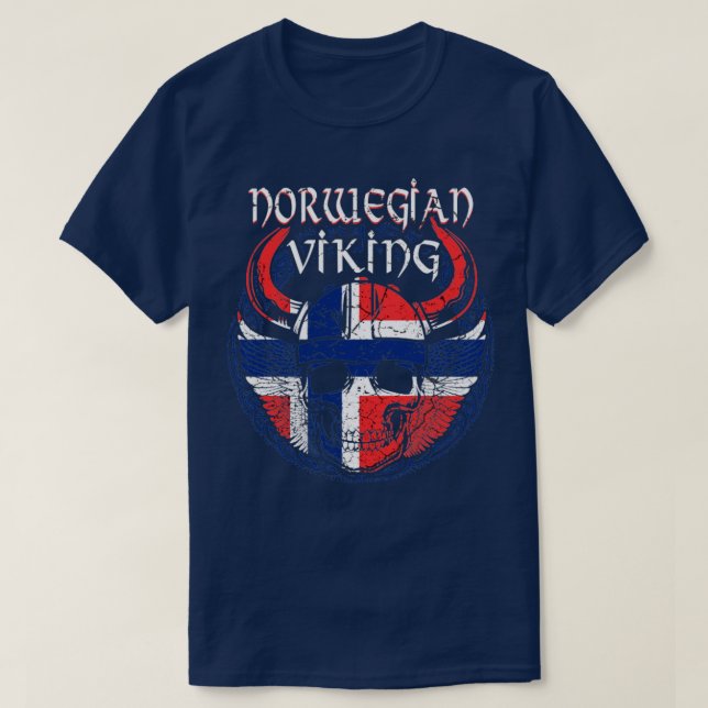 T-shirt Crâne viking norvégien (Design devant)