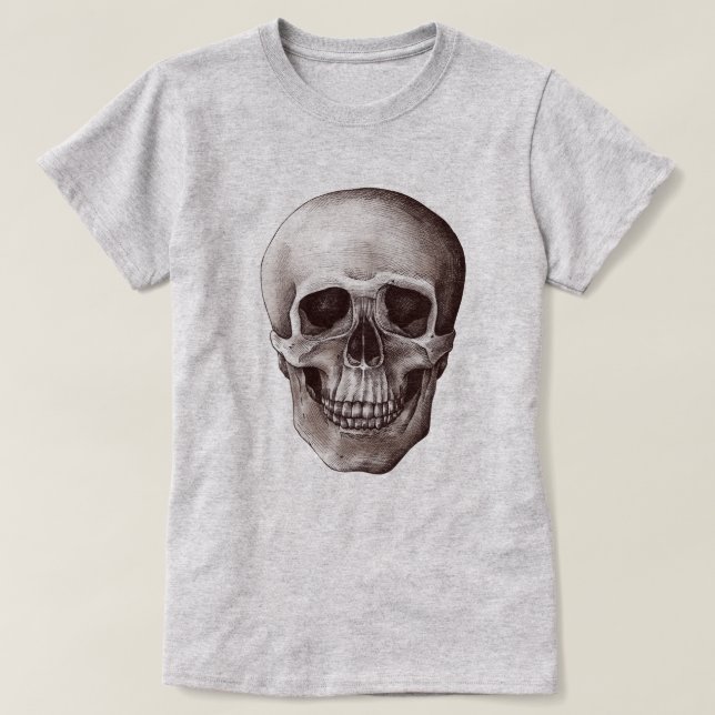 T-shirt Crâne vintage (Design devant)