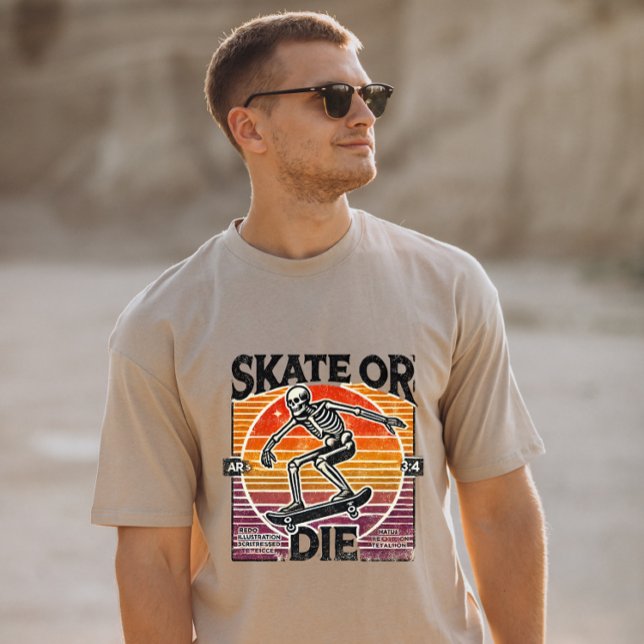 T-shirt Crâne vintage (Créateur téléchargé)