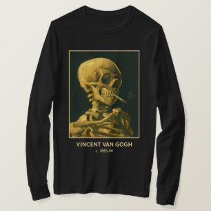 T-shirt Crâne Vintage Fumeur – Unique Inspiré de Van Gogh
