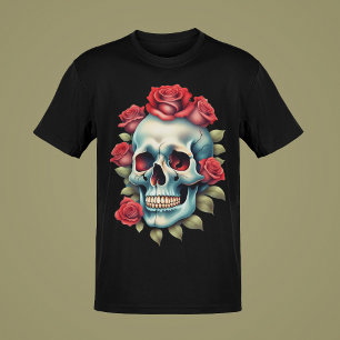 T-shirt Crânes avec serpents ou collection d'art couleur R