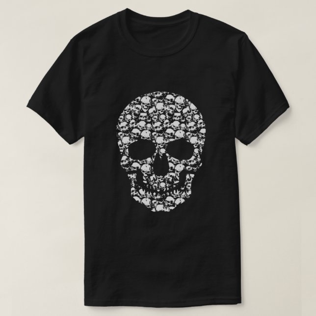 T-shirt Crânes dans le crâne (Design devant)