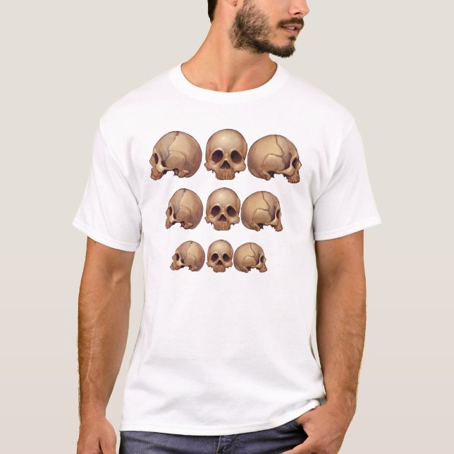 T-shirt Crânes de Mori de souvenir descendant la chemise (Devant)