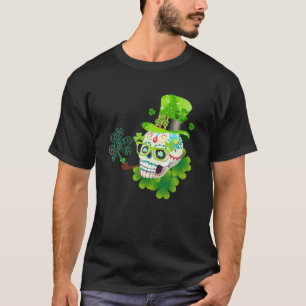 T-shirt Crânes de sucre irlandais Paddys Jour de la Saint