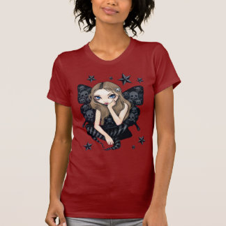T-shirt Crânes et chemise féerique gothique d'étoiles