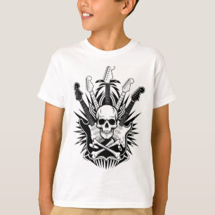 T-shirt Crânes et Guitares Design
