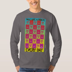 T-SHIRT CRÂNES ET OS CROISÉS ARC-EN-CIEL ASSORTIS