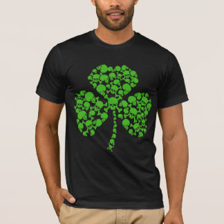 T-shirt Crânes irlandais de shamrock