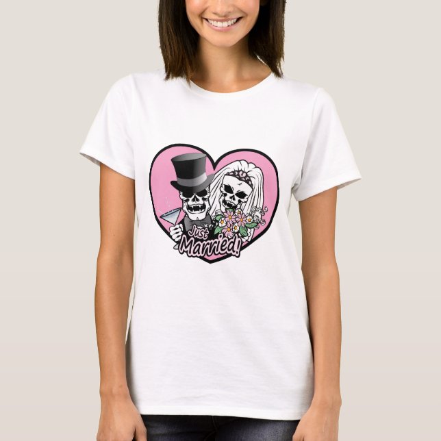 T-shirt Crânes juste mariés (Devant)