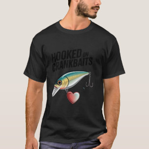 T-shirt Crankbait Cranky Fisherman's Fête des pères Homme