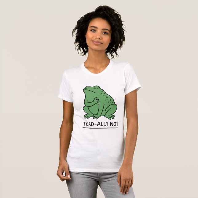 T-shirt Crapaud Drôle - Allié Pas Grenouille (Devant entier)