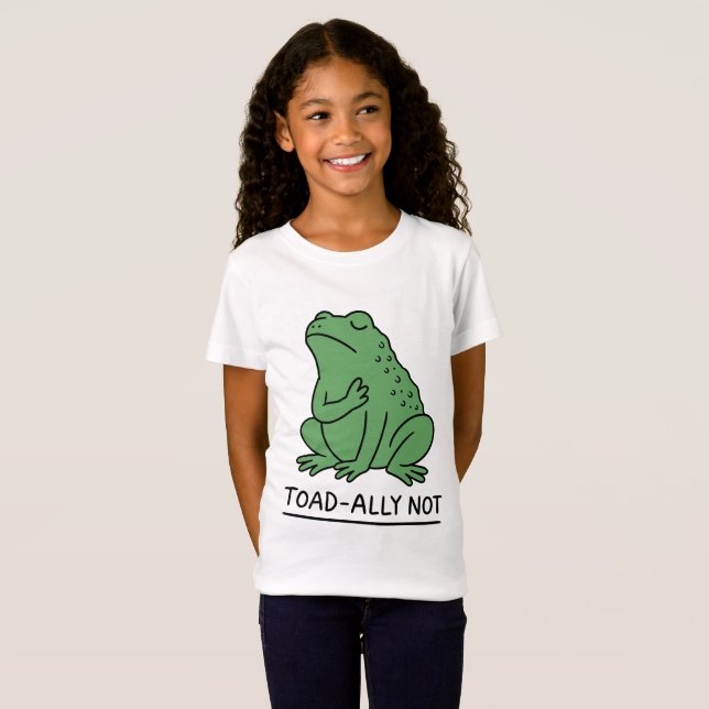 T-Shirt Crapaud Drôle - Allié Pas Grenouille (Devant entier)