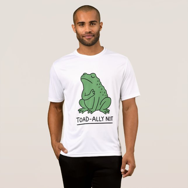 T-shirt Crapaud Drôle - Allié Pas Grenouille (Devant entier)