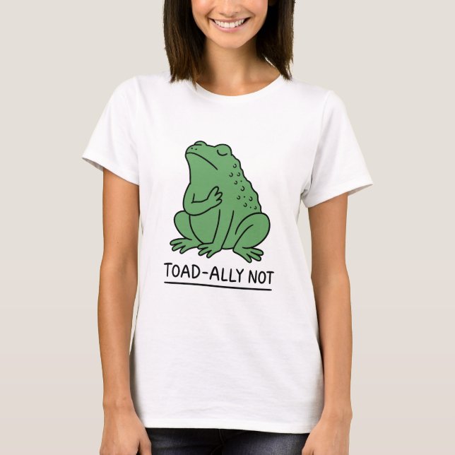 T-shirt Crapaud Drôle - Allié Pas Grenouille (Devant)