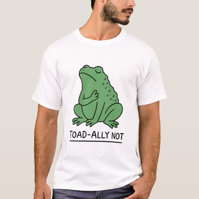 T-shirt Crapaud Drôle - Allié Pas Grenouille (Devant)