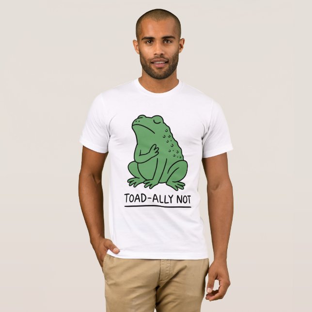 T-shirt Crapaud Drôle - Allié Pas Grenouille (Devant entier)