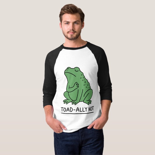 T-shirt Crapaud Drôle - Allié Pas Grenouille (Devant entier)