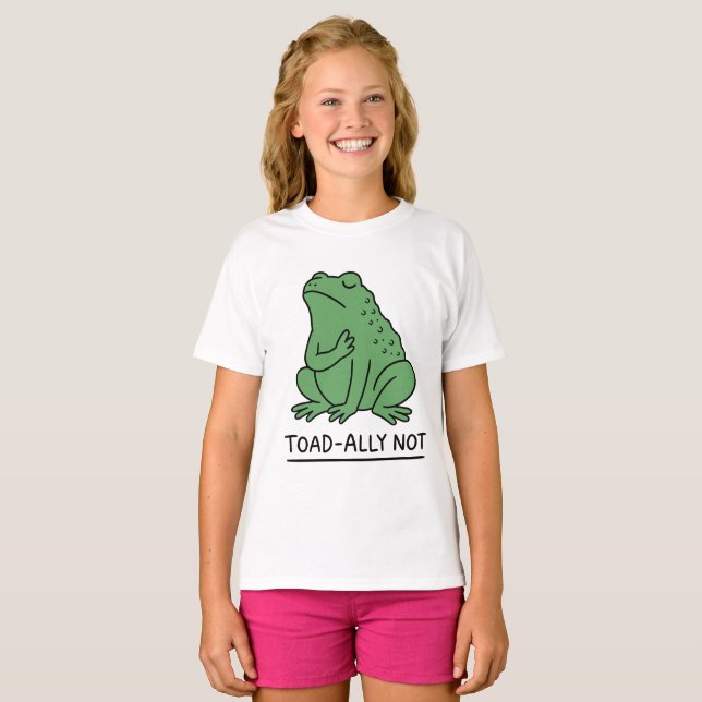 T-shirt Crapaud Drôle - Allié Pas Grenouille (Devant entier)