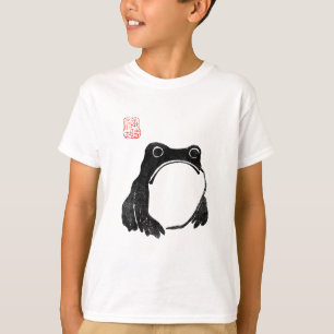T-shirt Crapaud grognon japonais animal drôle imperturbabl