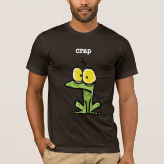 T-shirt Crapaud ou grenouille drôle pensant, "MERDE "