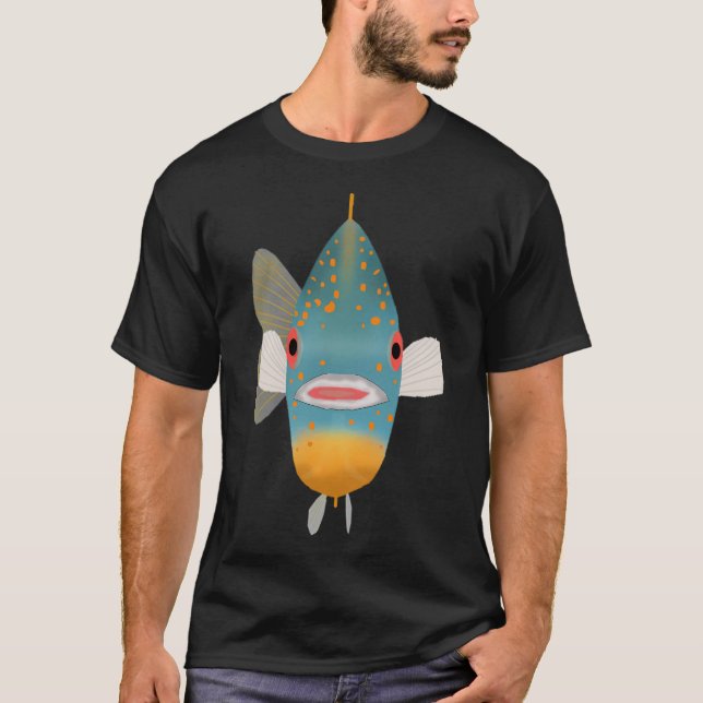 T-shirt Crapet tacheté - Tête de poisson (Devant)