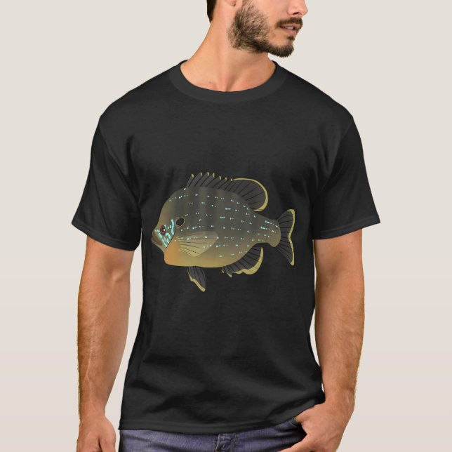 T-shirt Crapet vert (L. cyanellus) (Devant)