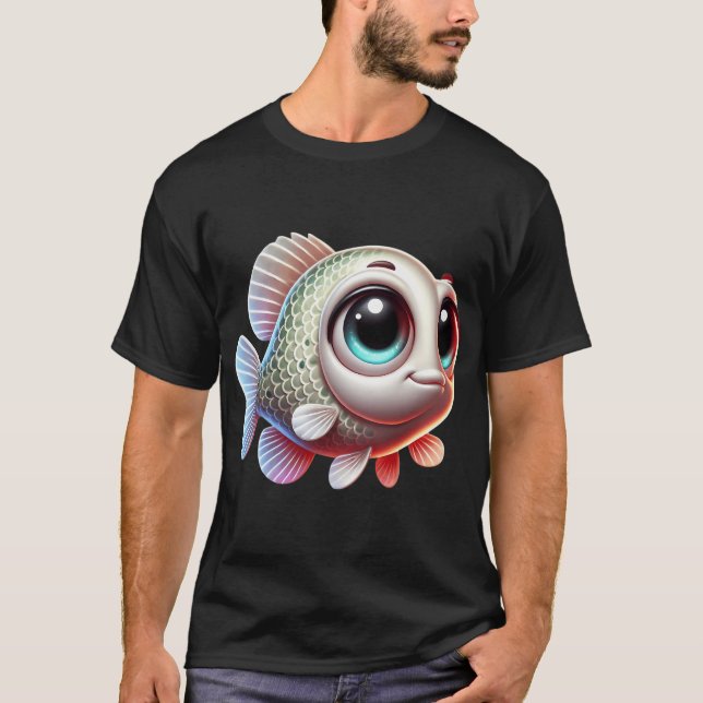 T-shirt Crappie Blanc Adorable (Devant)