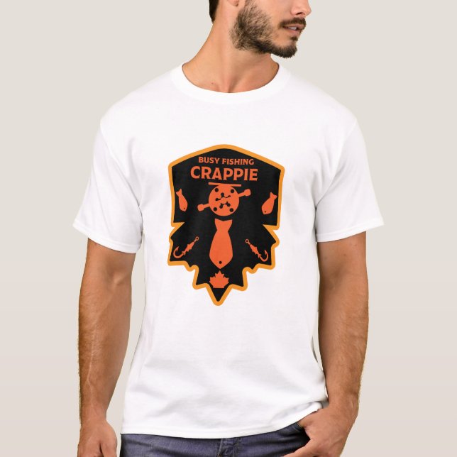 T-shirt Crappie Fishing Canada (Devant)