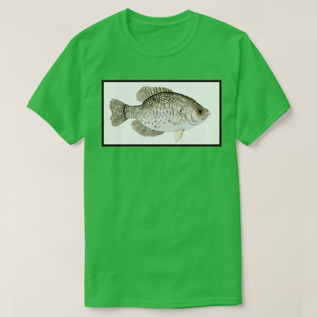 T-shirt Crappie noire (Design devant)