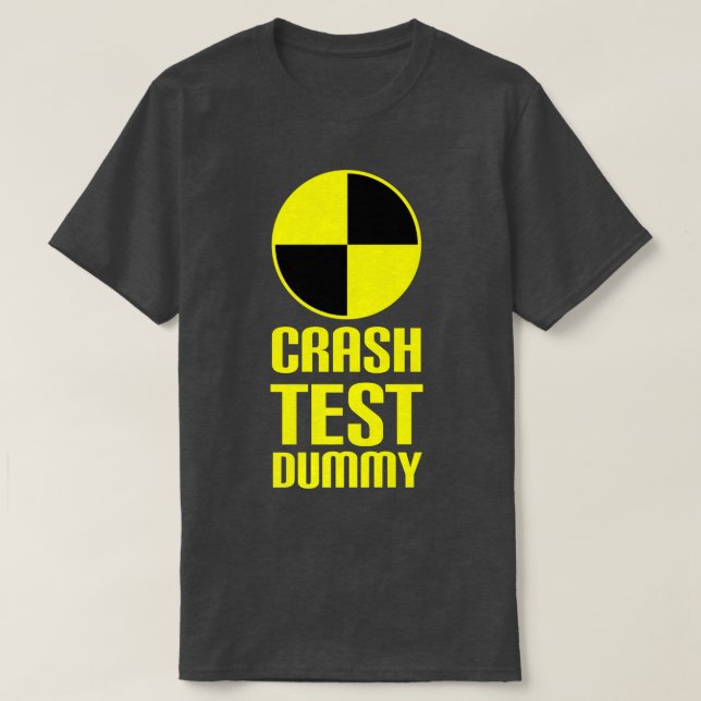 T-shirt Crash Test Dummy Costume de Dernière minute drôle  (Design devant)
