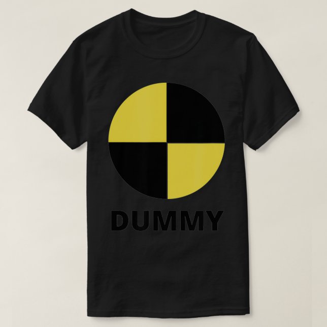 T-shirt Crash Test Dummy Easy Halloween Costume (Design devant)